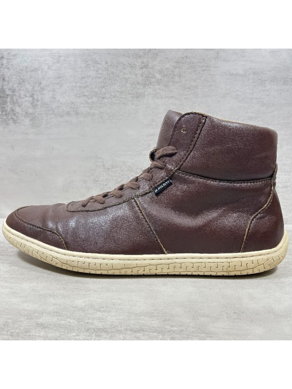 Piloti Apex High Top Leather Driving Sneakers - Men's Size 9.5 - Brown